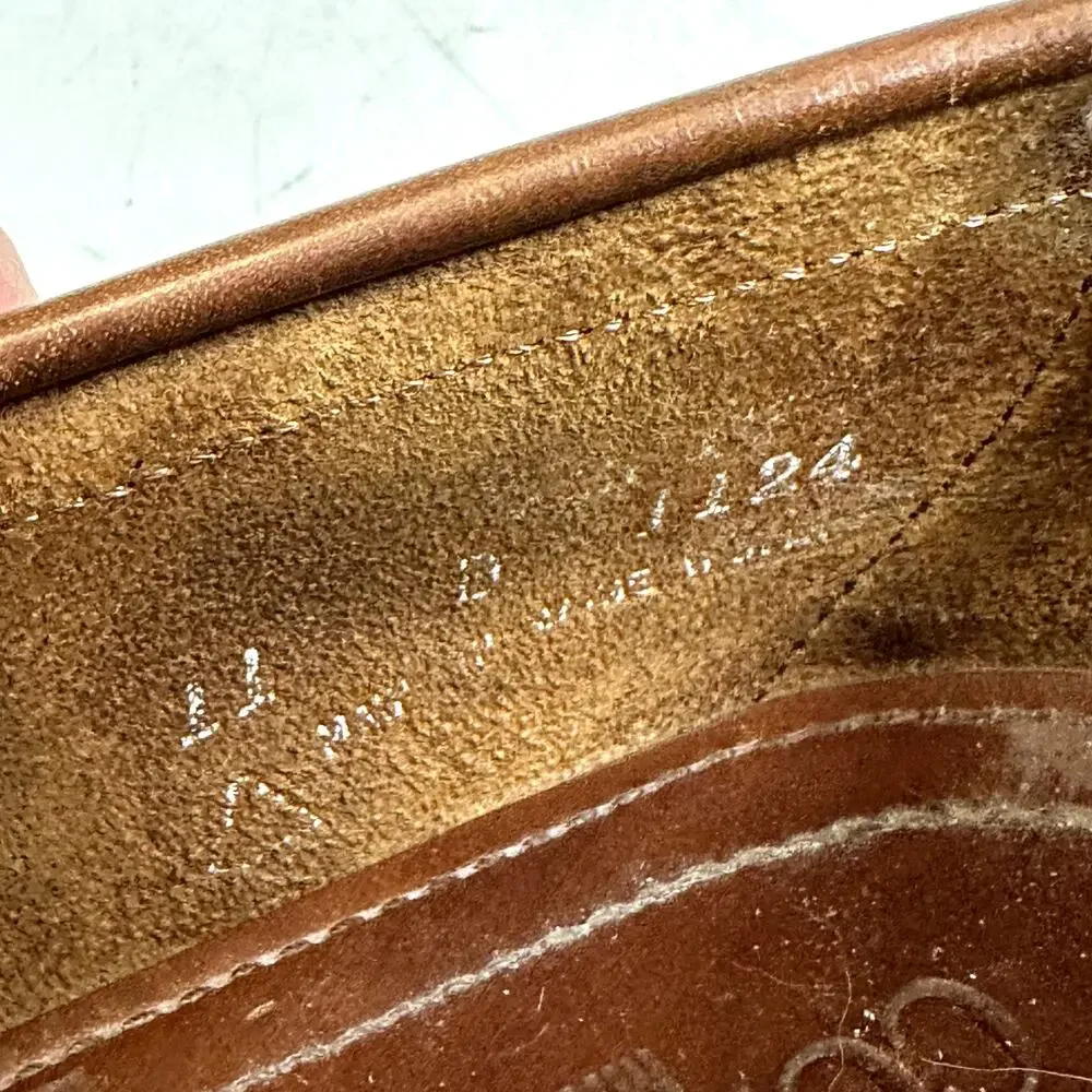 VERY GOOD Rancourt & Co. x Cole Haan Tassel Loafer Kiltie Brown Made in USA 11 D